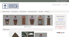 Desktop Screenshot of discountgaslights.com