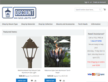 Tablet Screenshot of discountgaslights.com